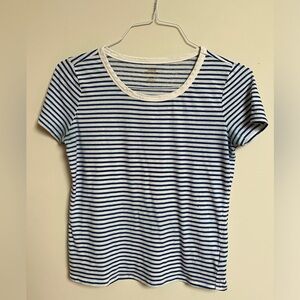 Urban Outfitters Blue Striped Short Sleeve Tee Shirt Size Small